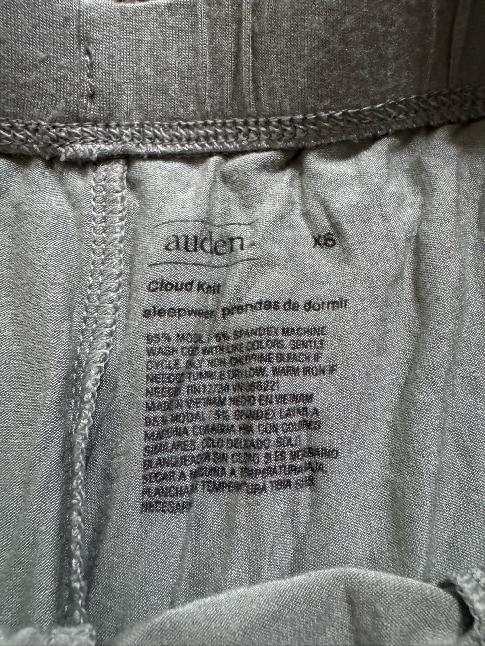 Casual Drawstring Lounge Shorts in Light Sage - Picture 2 of 2